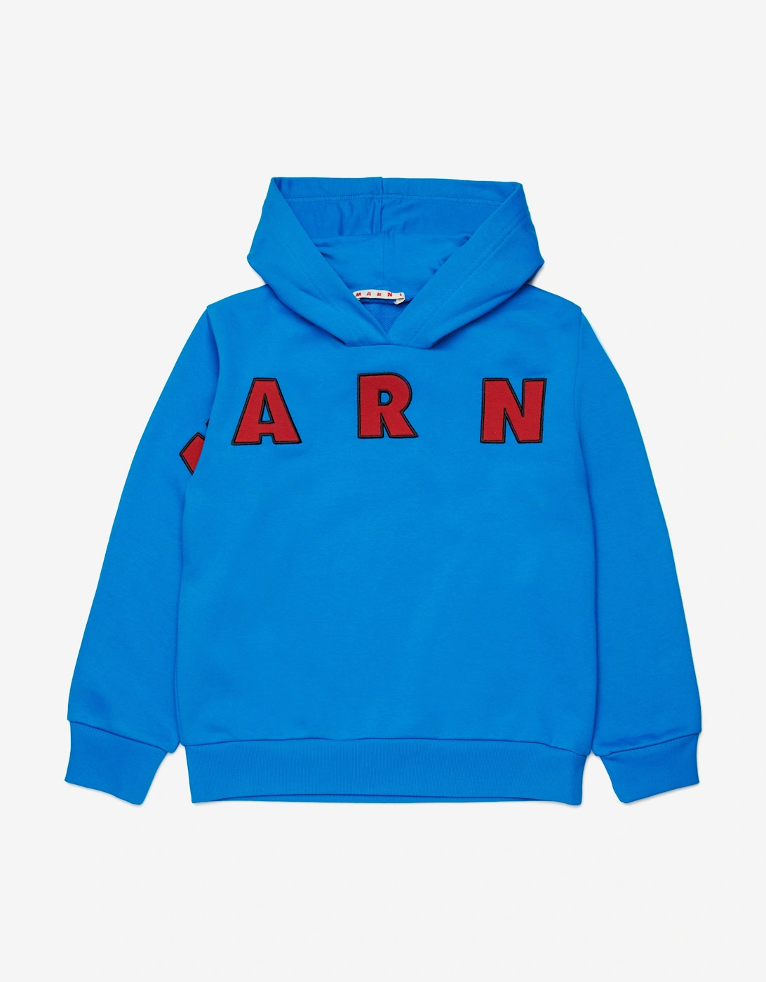 Marni Girls Blue Logo Hoodie In  4 Years Size 4 Yrs Kids