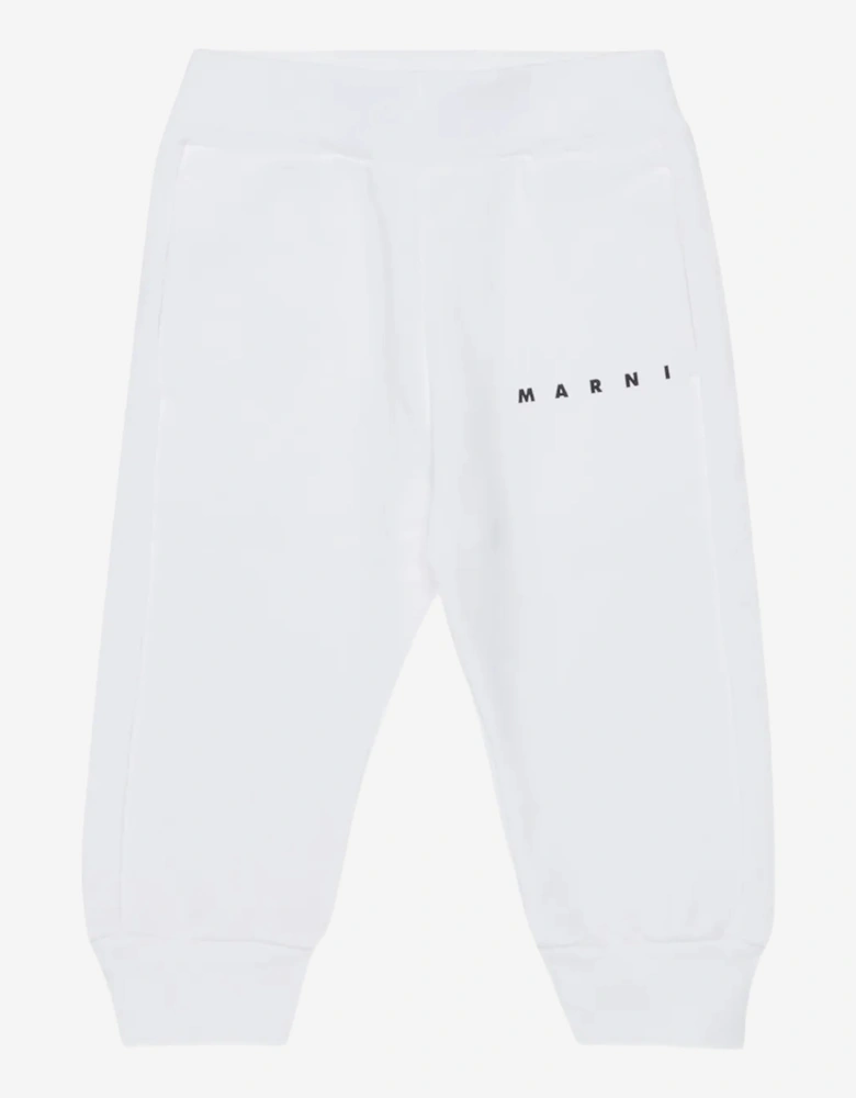 Baby Logo joggers in White
