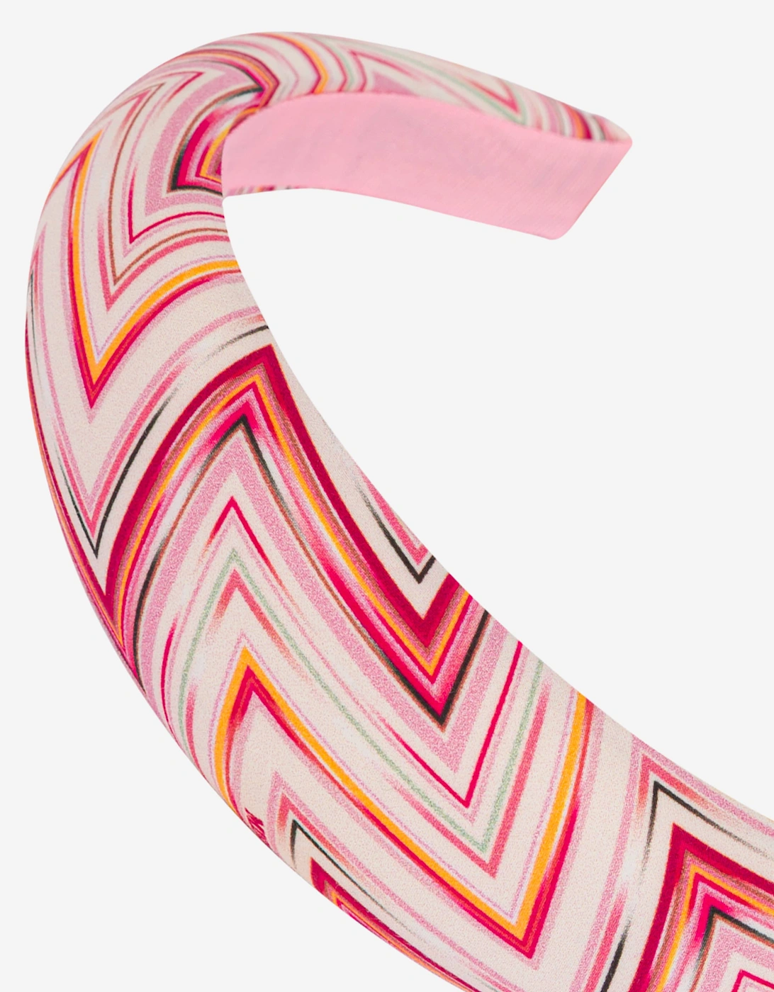 Girls Zigzag Headband in Pink