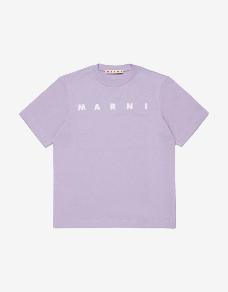 Girls Logo T-Shirt in Purple
