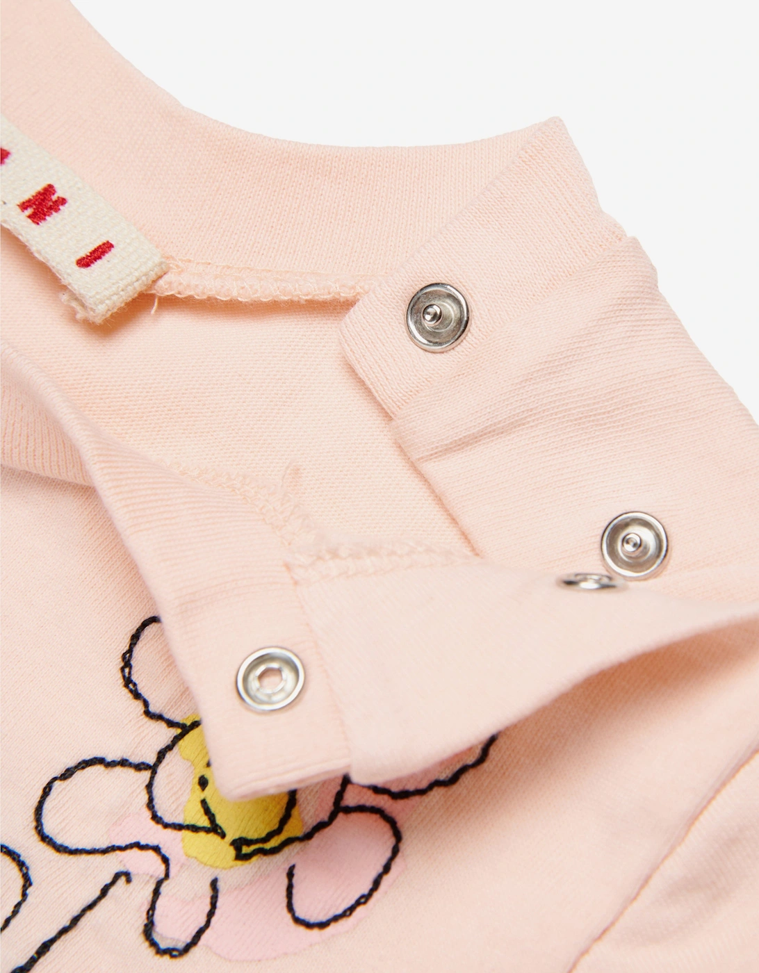 Baby Girls Flower Logo T-Shirt in Pink