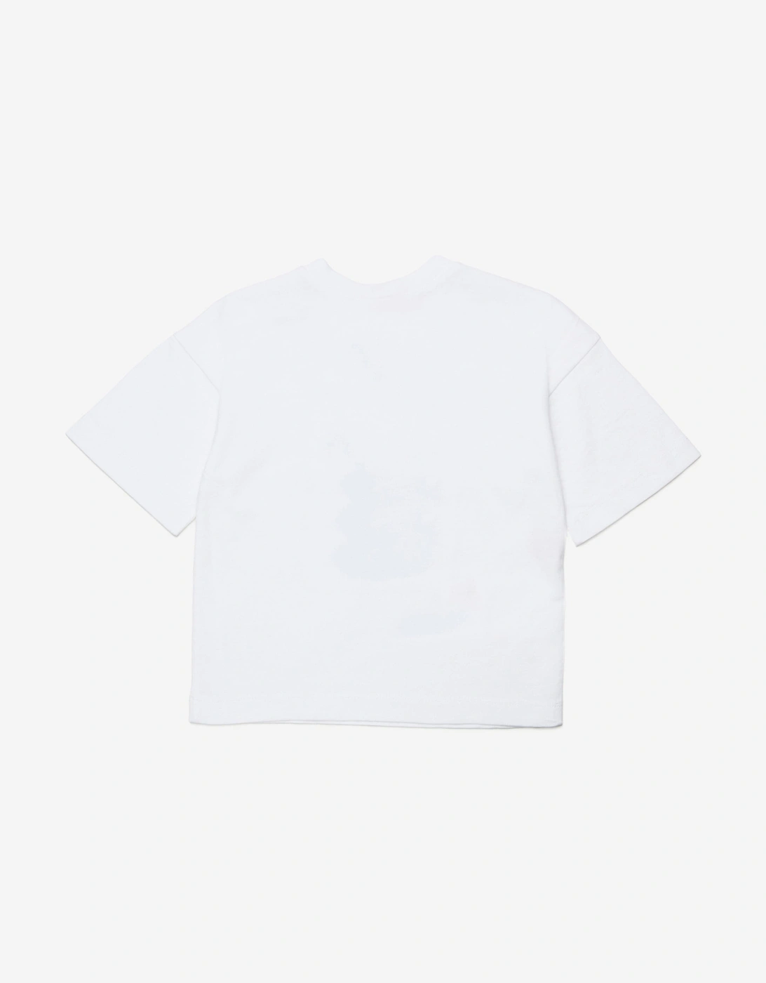 Baby Giraffe Print T-Shirt in White