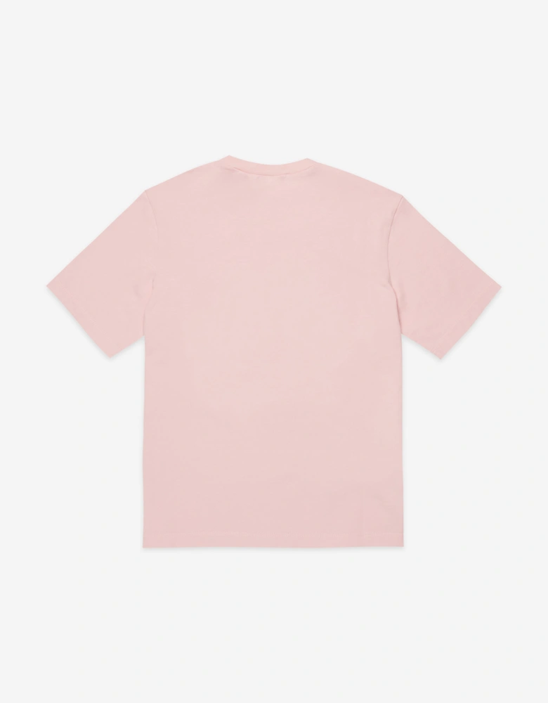Girls Flower Print T-Shirt in Pink