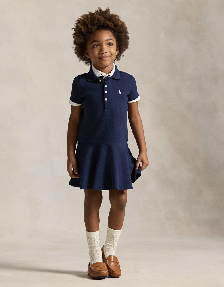 NAVY GIRL POLO DRESS 624740001