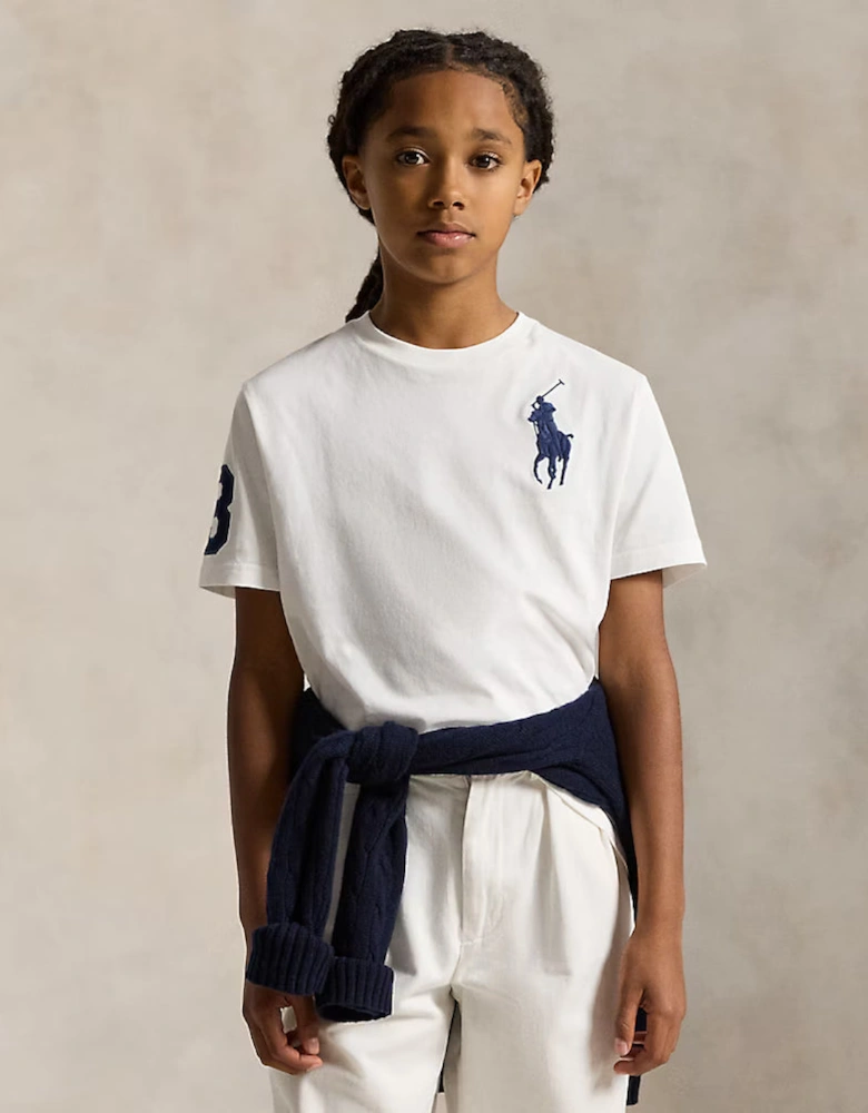 RALPH LAUREN WHITE BIG PONY COTTON T SHIRT 32907037