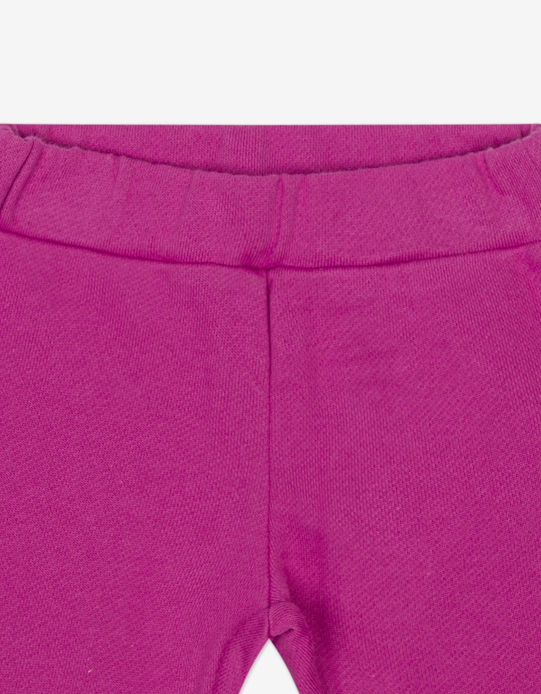 Baby Girls Ruffle Trim Joggers in Pink