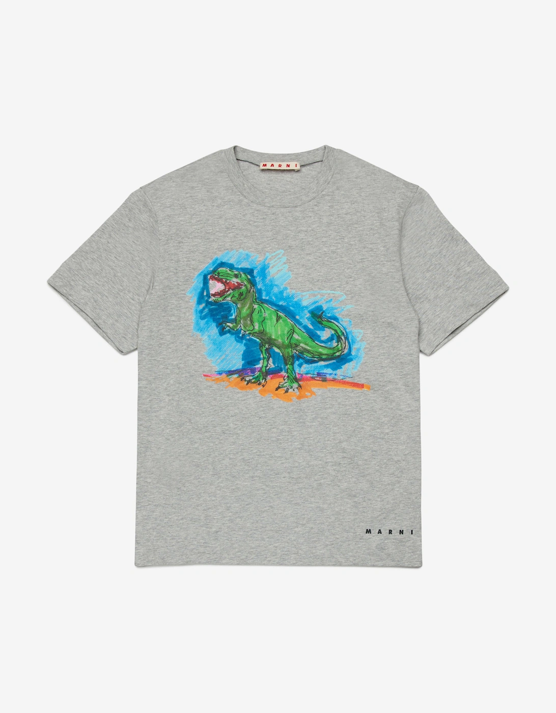 Kids Dinosaur T-Shirt in Grey, 5 of 4