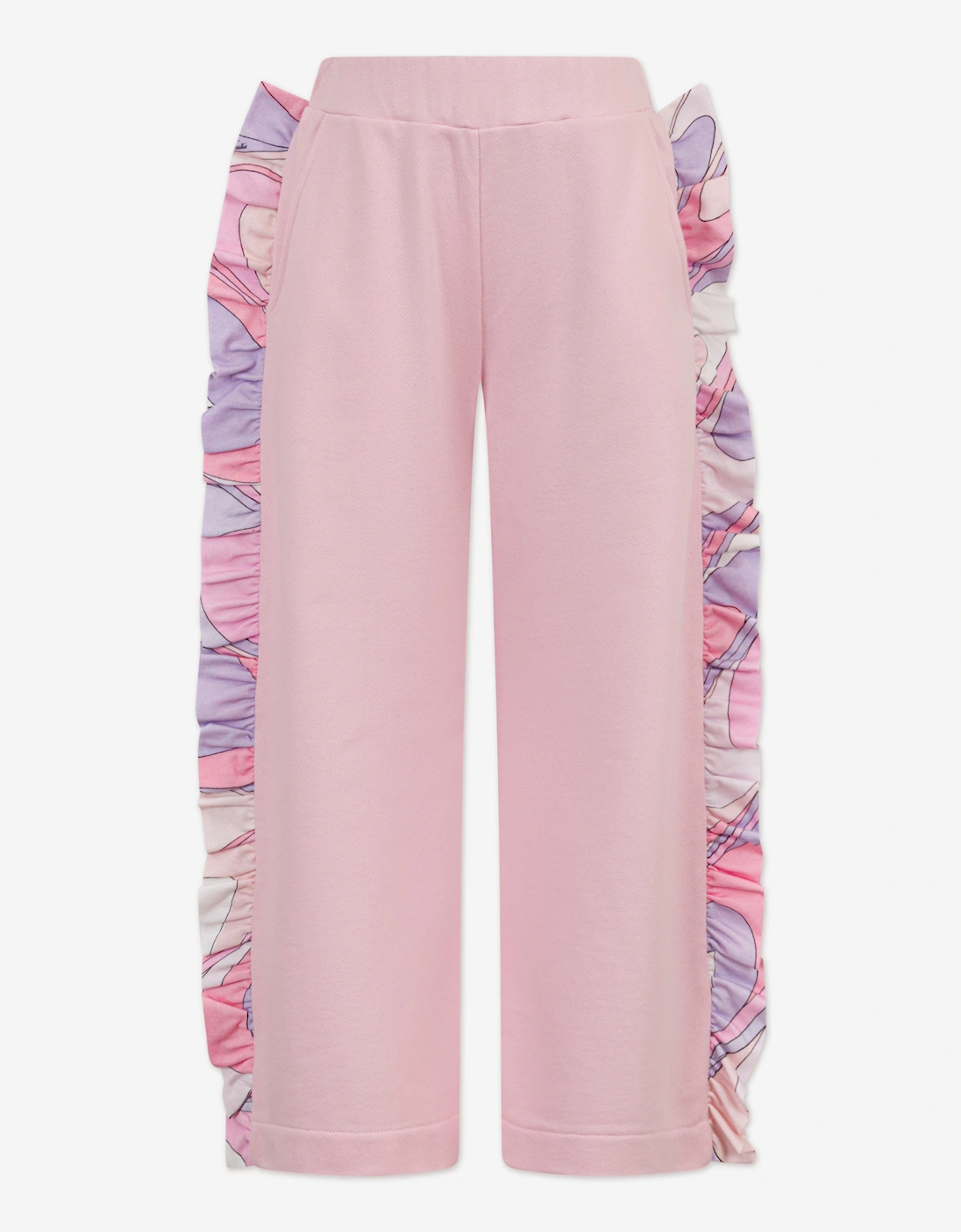 Girls Ruffle Trim Joggers in Pink, 5 of 4