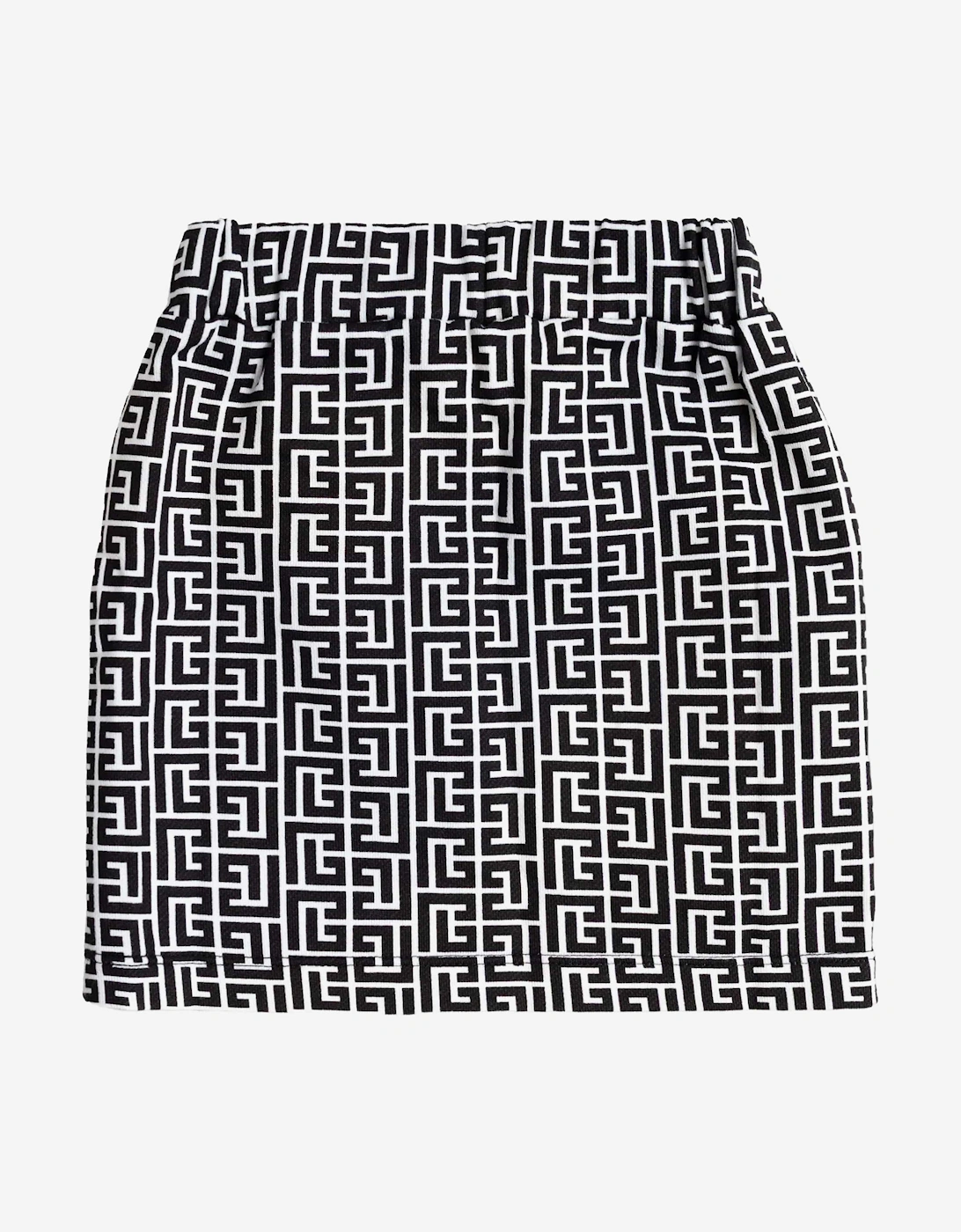 Girls Monogram Logo Skirt in Black