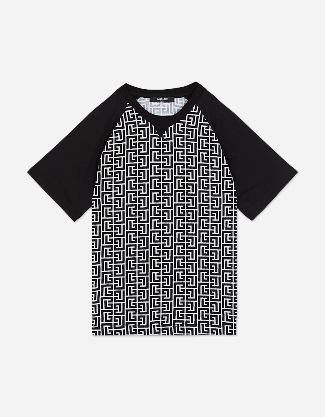 Boys Monogram Logo T-Shirt in Black, 4 of 3