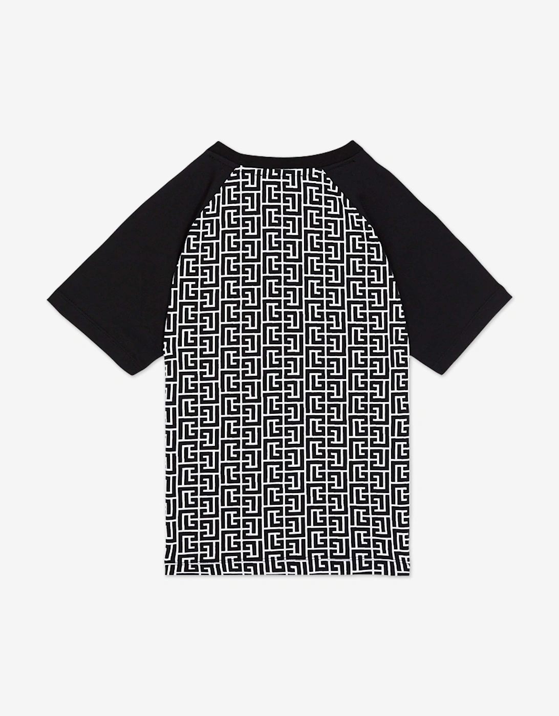 Boys Monogram Logo T-Shirt in Black