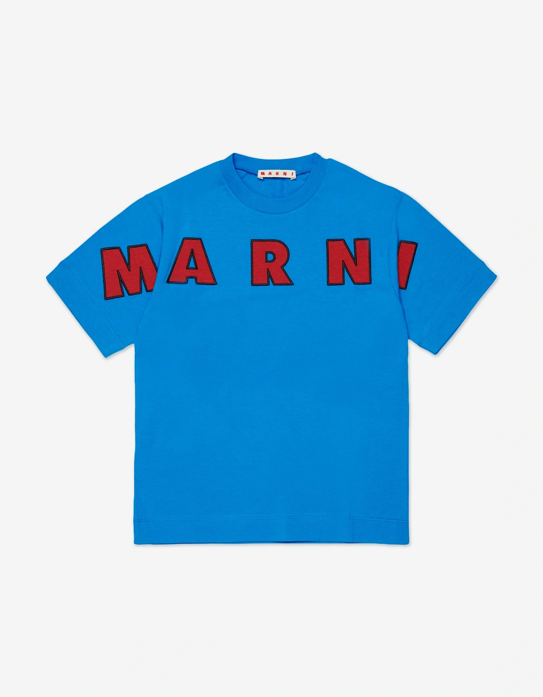 Marni Girls Blue 'S Logo T-Shirt In  14 Years Size 14 Yrs Kids