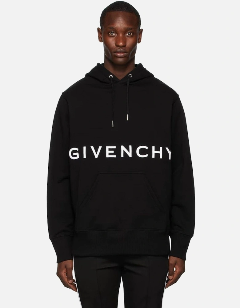 Embroidered 4G Star Hoodie in Black