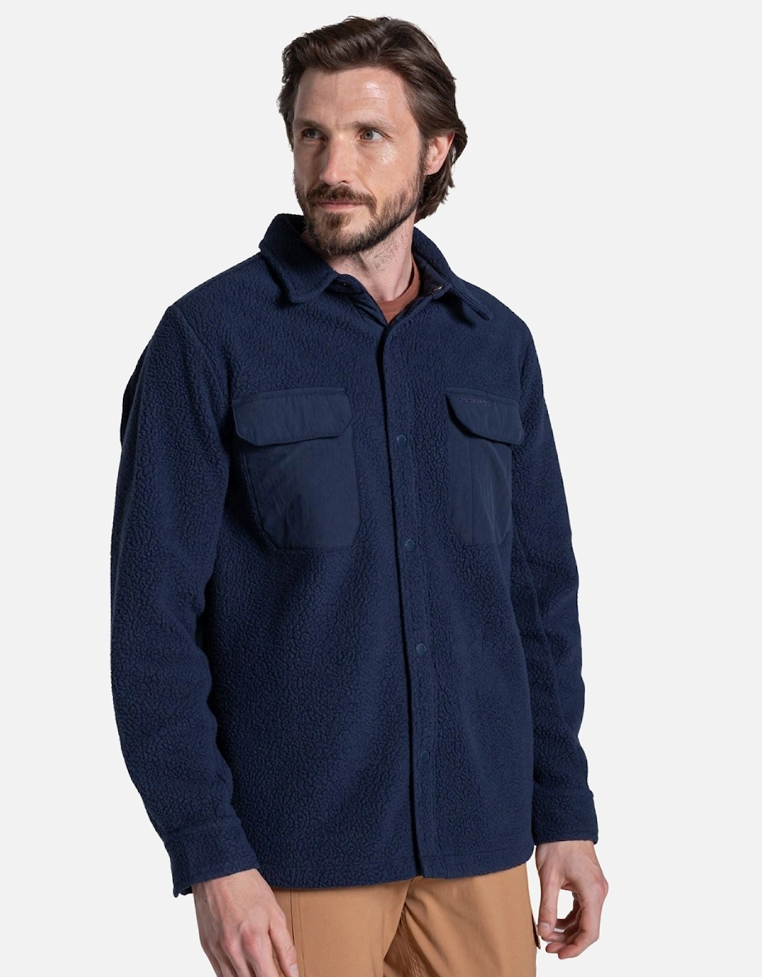 Mens Blencathra Overshirt Borg Full Zip Fleece, 2 of 1