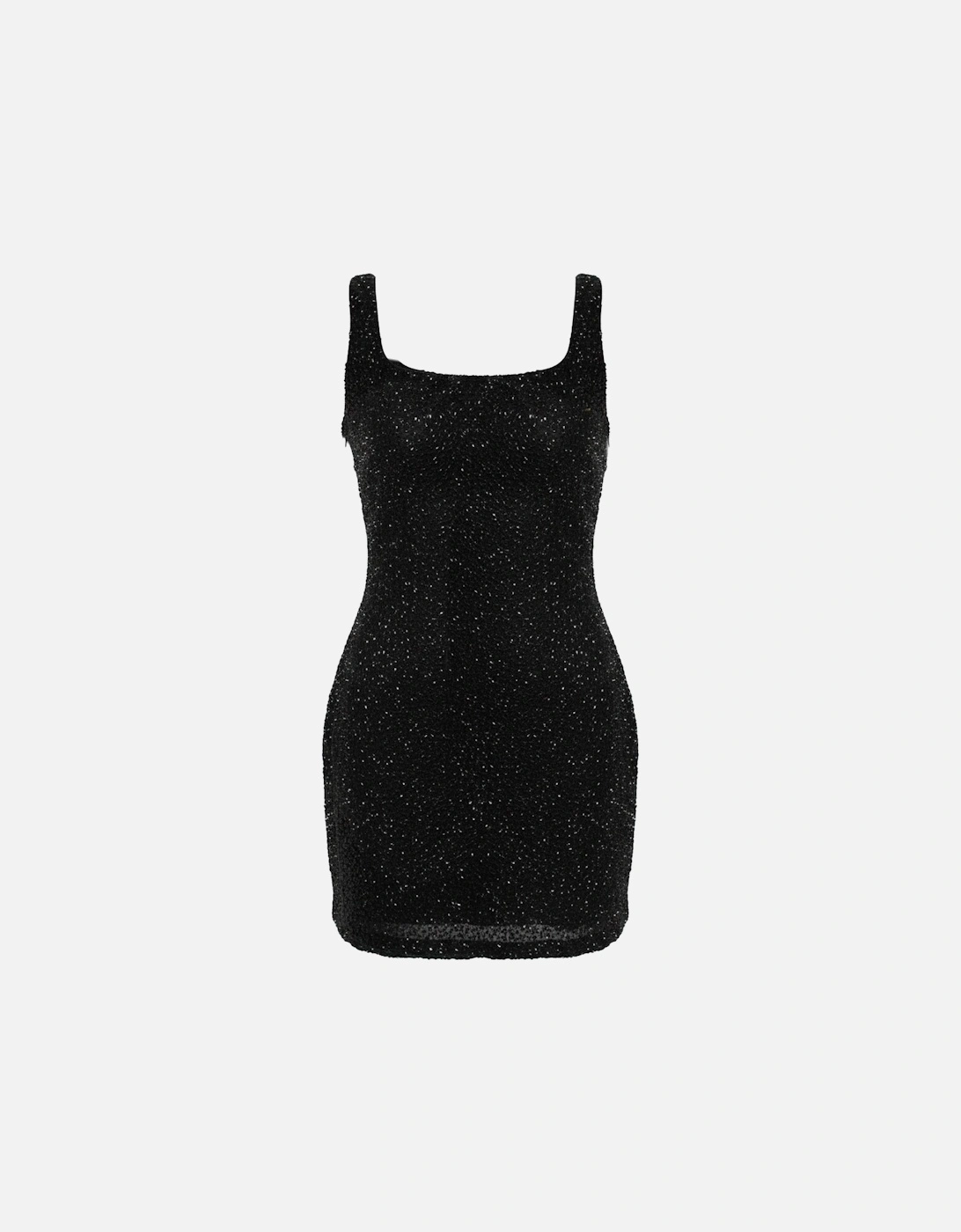 Serpentina Noir Scoop Neck Mini Dress