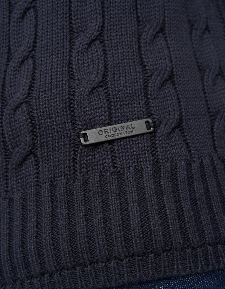 Mens Kabstars Cable Knit Pullover