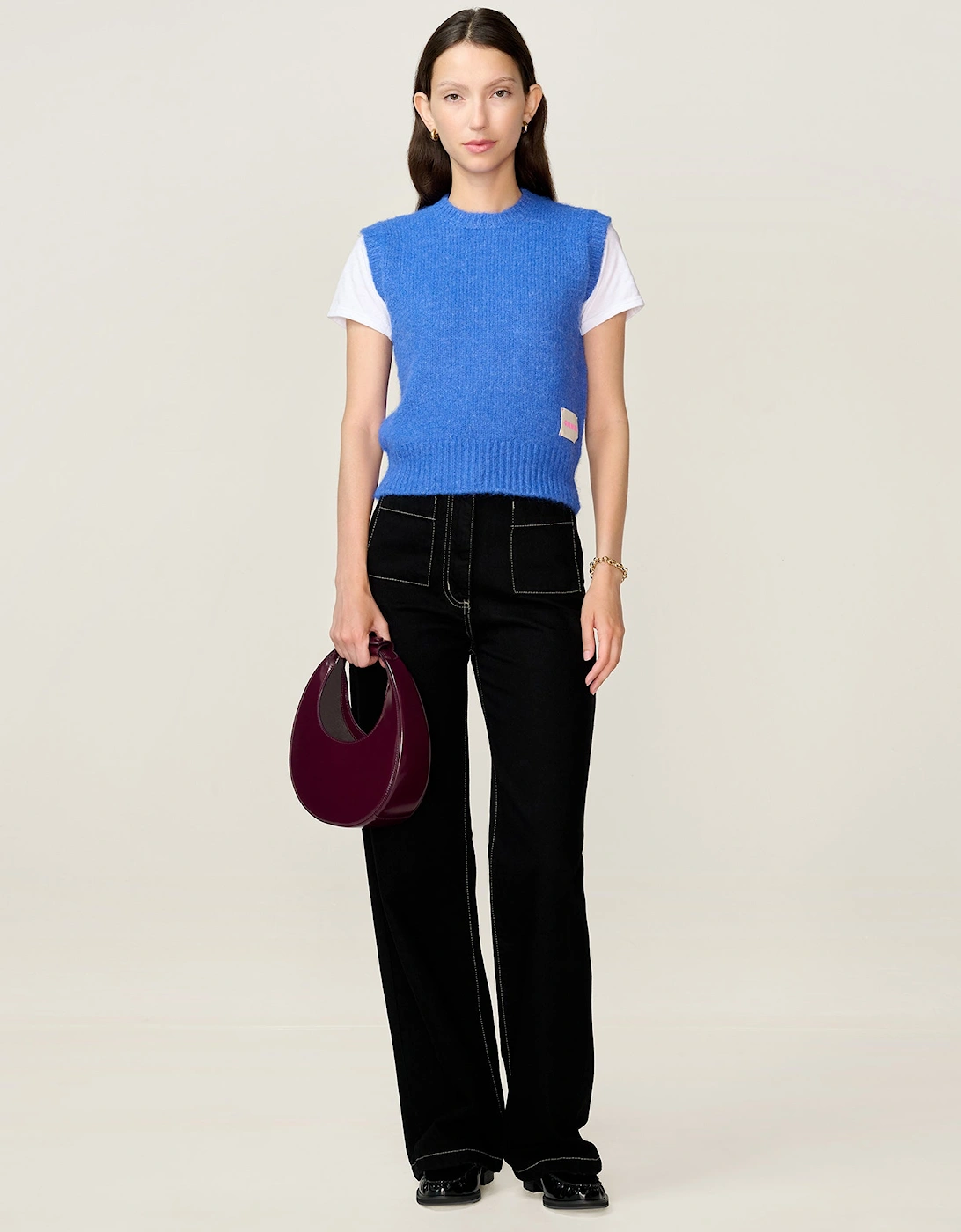 STUDIO Riri Vest in Cobalt