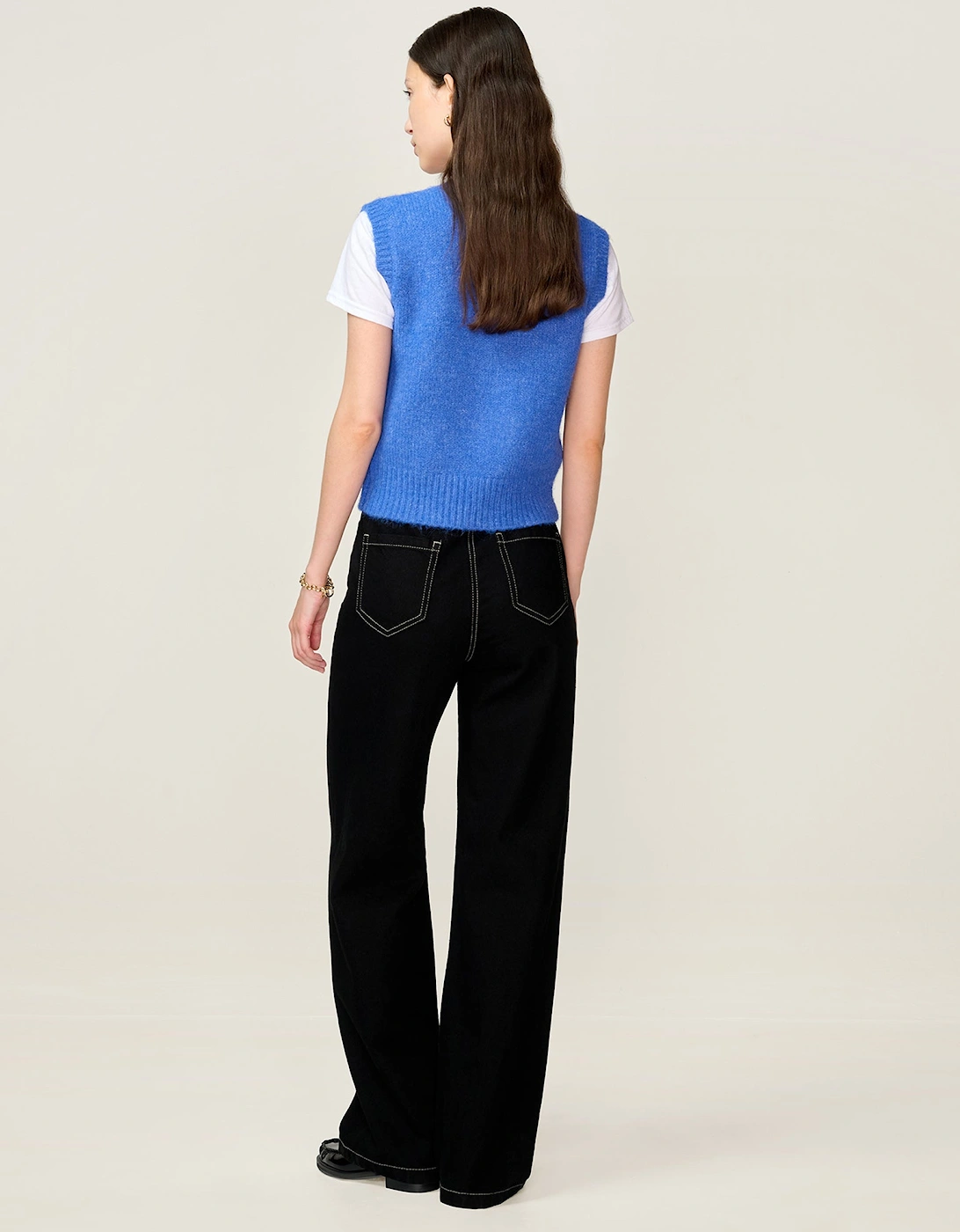 STUDIO Riri Vest in Cobalt