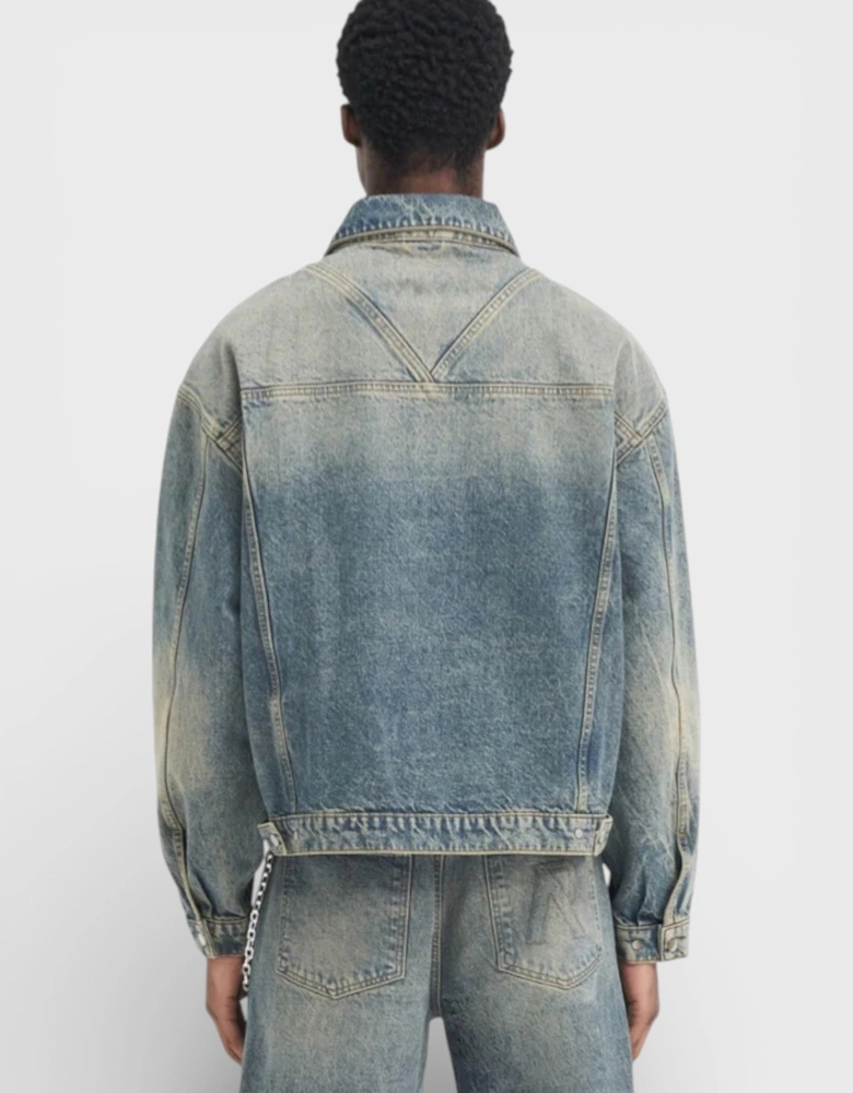 Clo R4 Denim Jacket Blue Cream