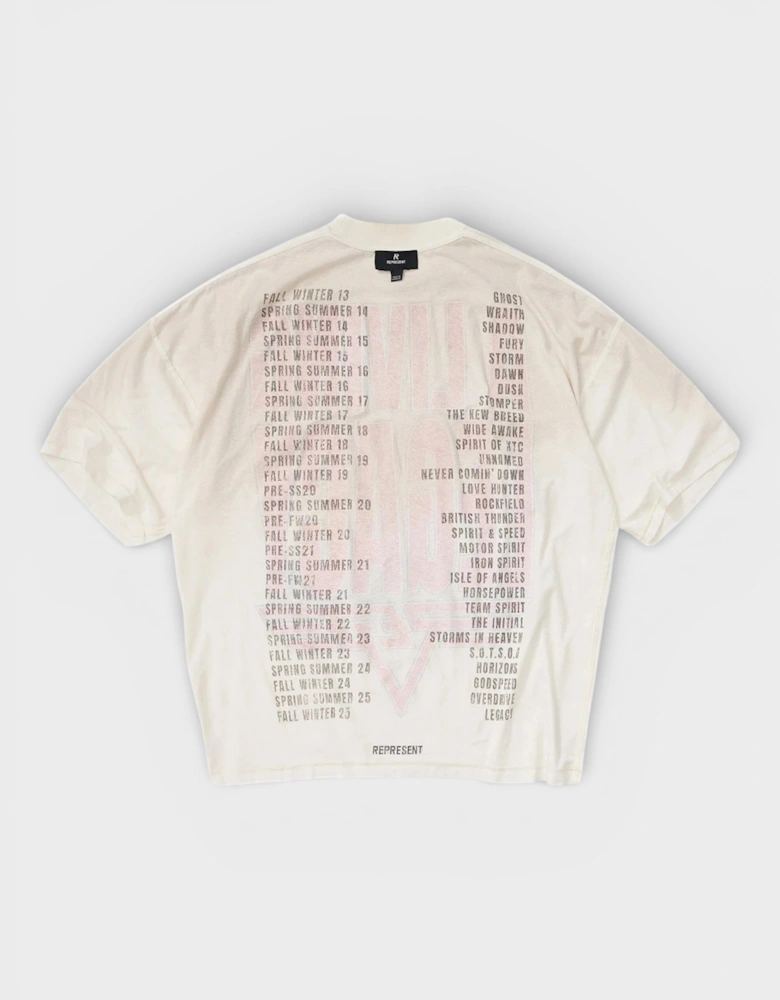 Reversible Rep Living Legacy Oversized T-Shirt Washed Ecru
