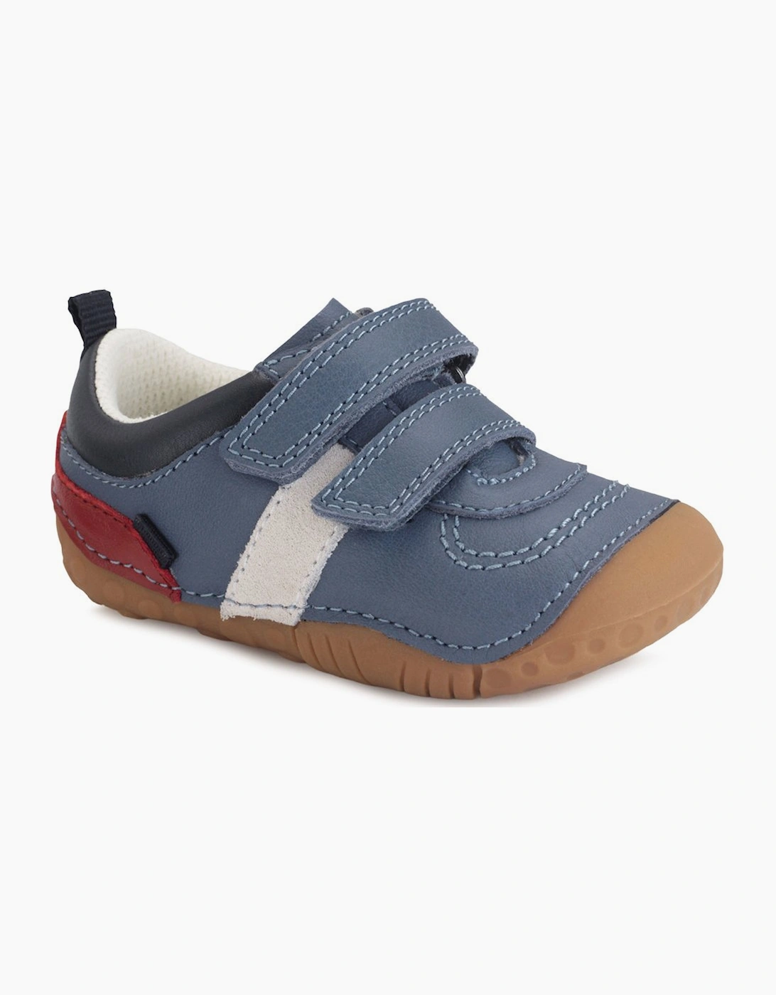 Start-Rite Boys Navy 'S Zap Prewalkers  (Wide) 4/G Kids