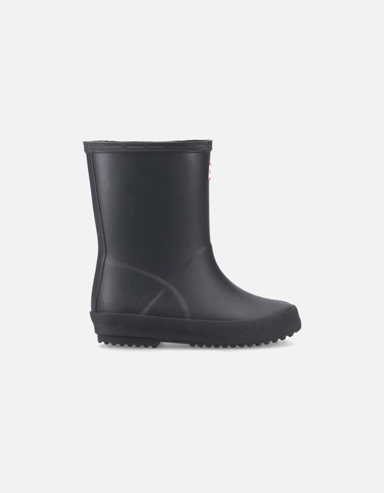 Kids First (Matte) Rubber Kid's Black Standard Wellington Boots