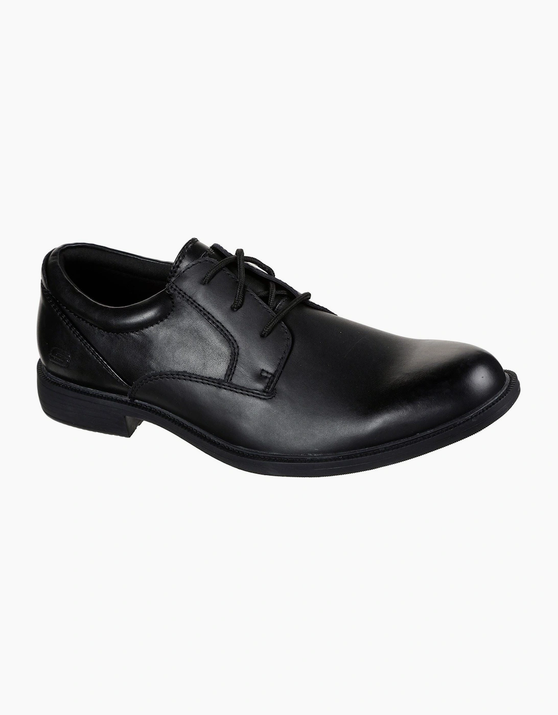 Skechers Men's Skechers Dreston Rasmiss Leather Men's Black Standard Lace-Up Shoes