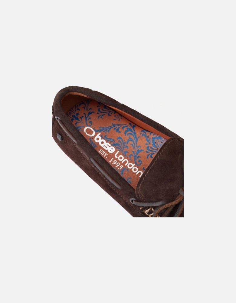 London Brooks Leather Men's Burnt Brown Standard Loafers