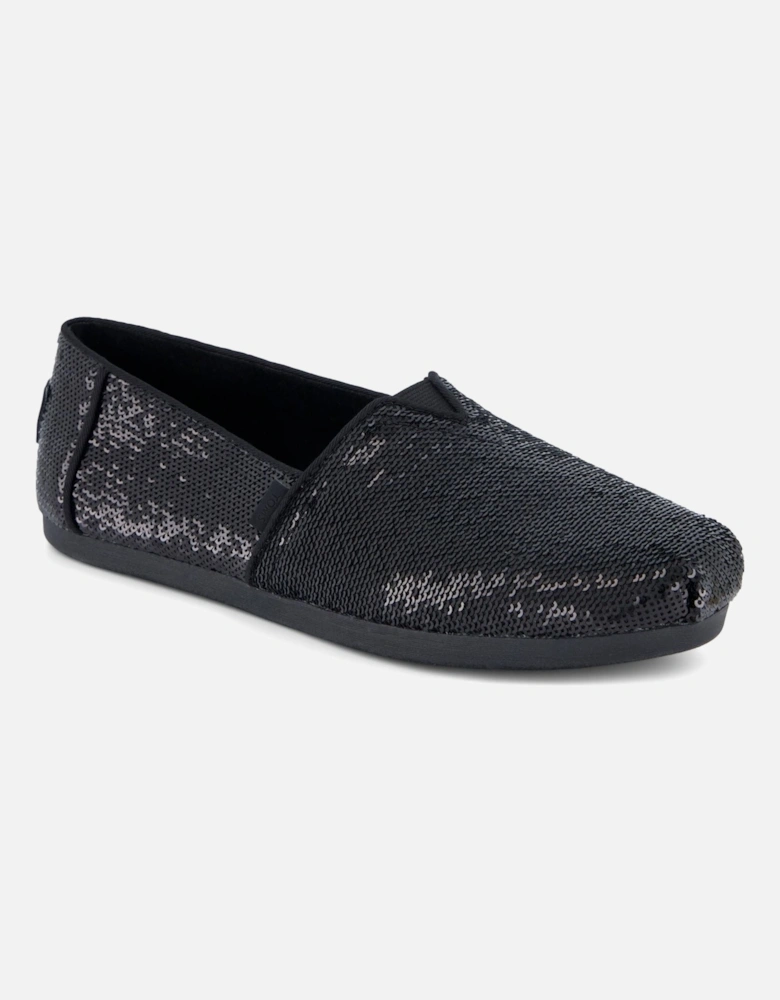 Alpargata Sequins Textile Women's Black Espadrilles
