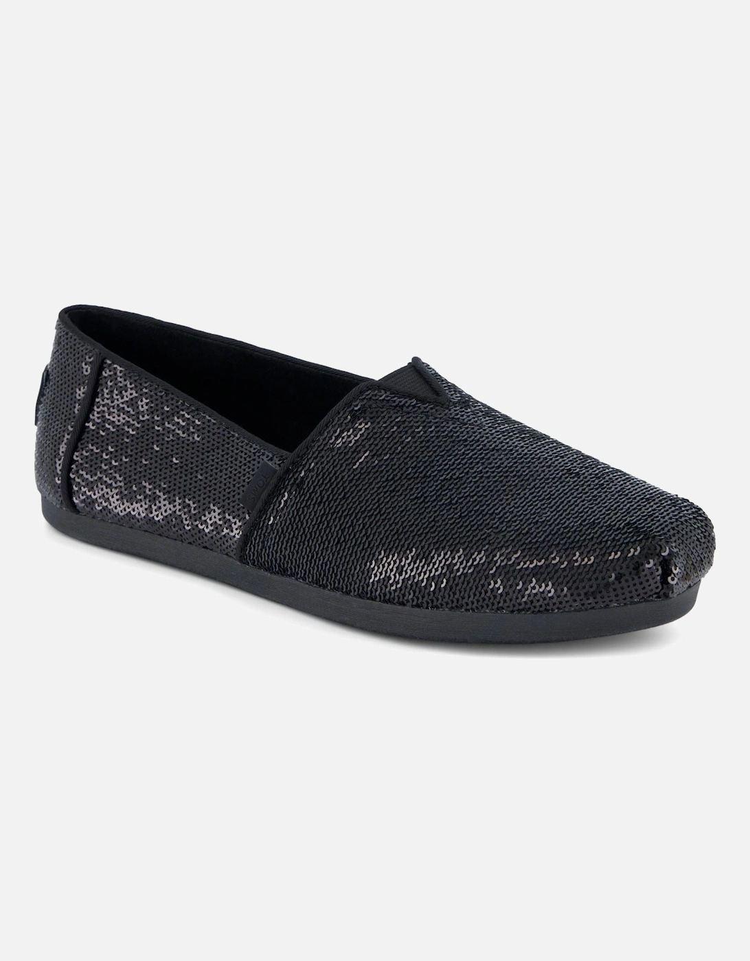 Alpargata Sequins Textile Women's Black Espadrilles, 7 of 6