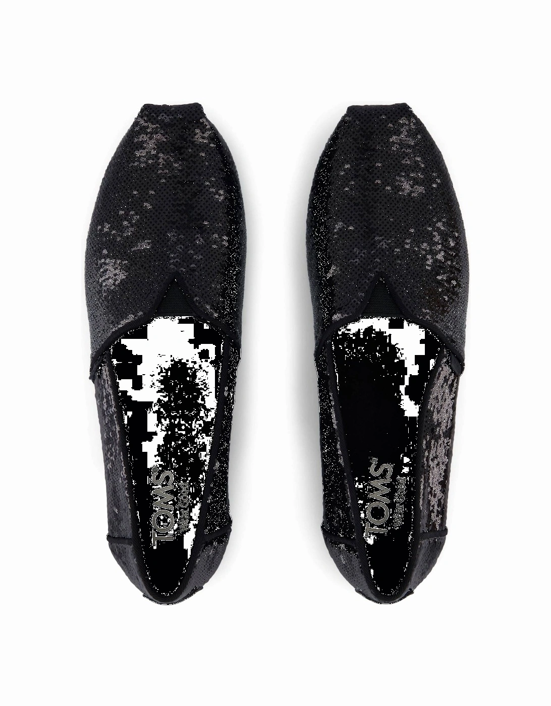 Alpargata Sequins Textile Women's Black Espadrilles