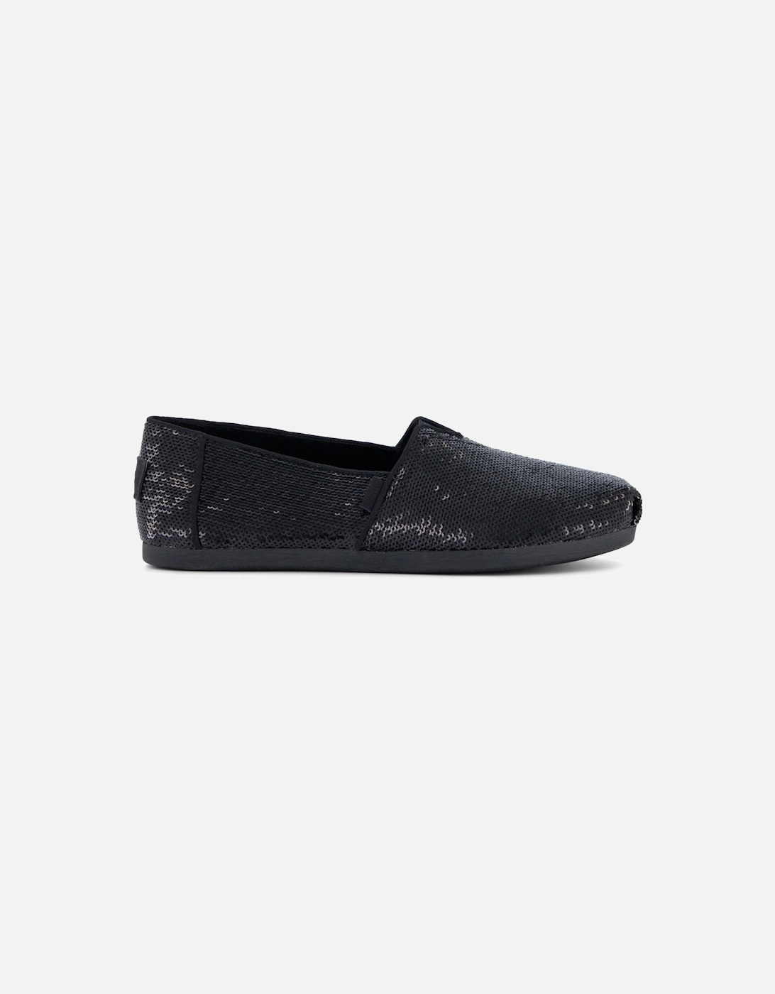Alpargata Sequins Textile Women's Black Espadrilles