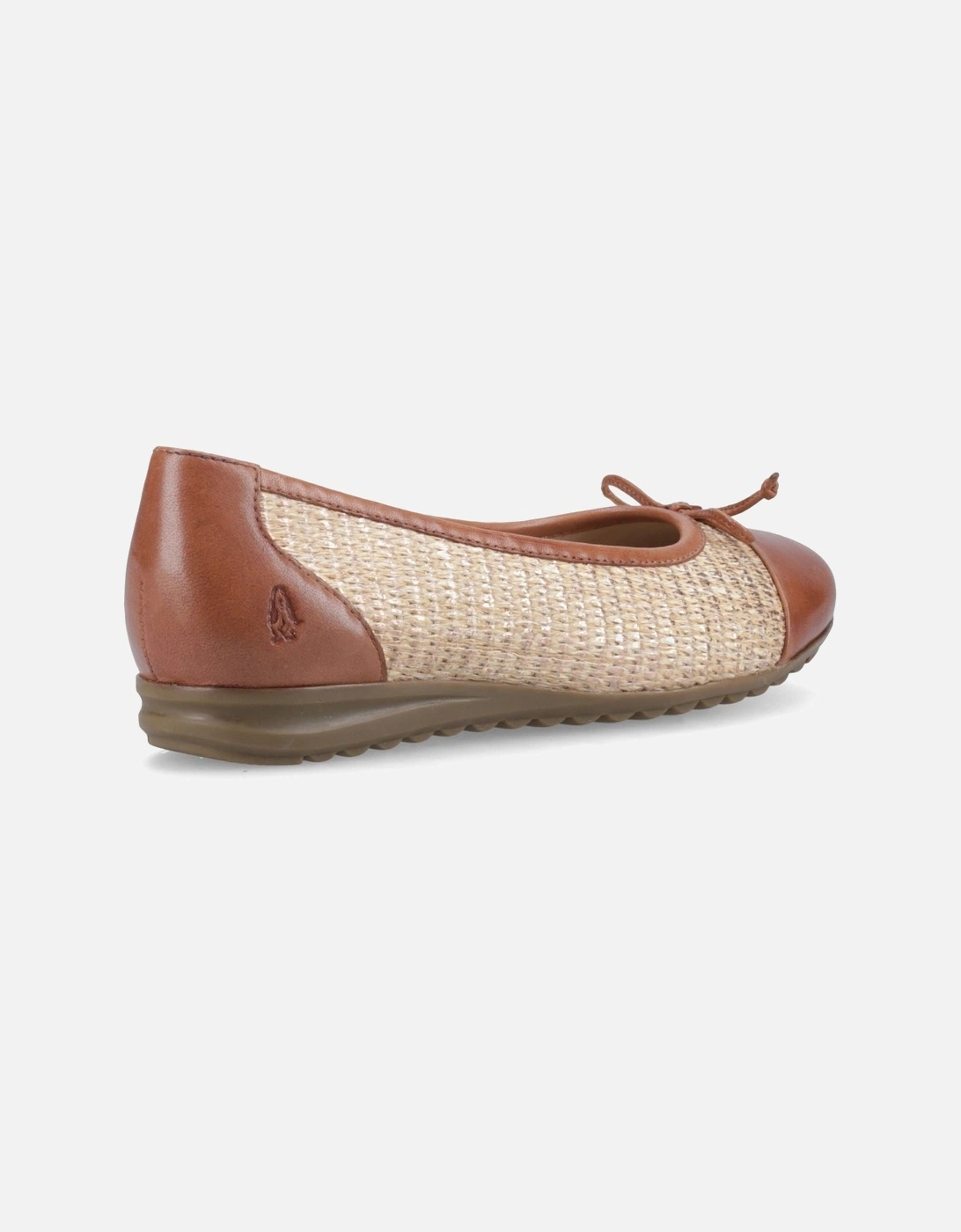 Laurie Toe Cap Leather Women's Tan Standard Flats