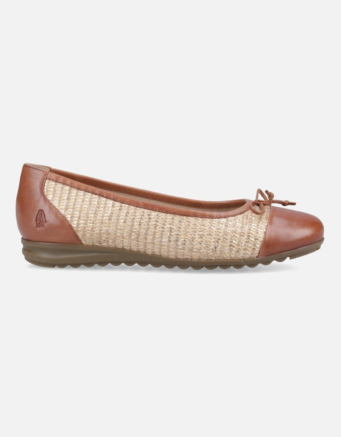 Laurie Toe Cap Leather Women's Tan Standard Flats