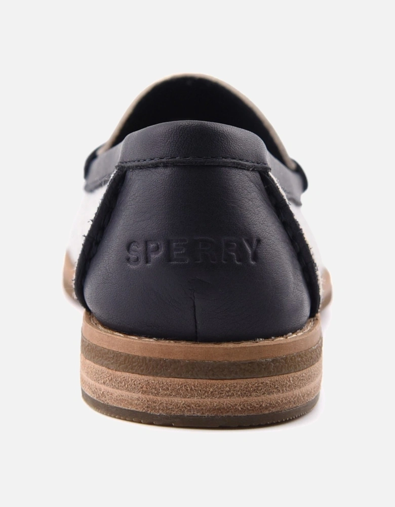 Sperry Port Driving Textile Women's White/Navy Standard Loafers