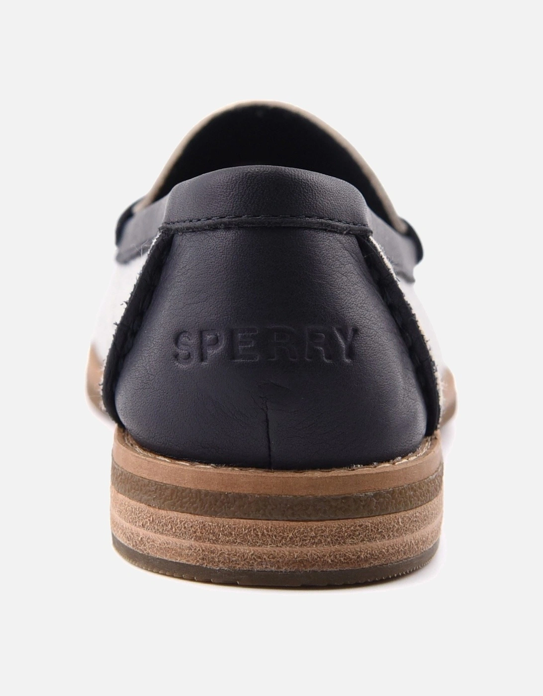 Sperry Port Driving Textile Women's White/Navy Standard Loafers