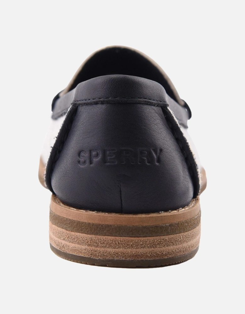 Sperry Port Driving Textile Women's White/Navy Standard Loafers