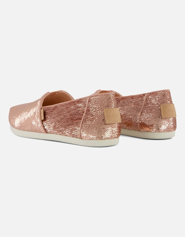 Alpargata Sequins Textile Women's Rose Espadrilles