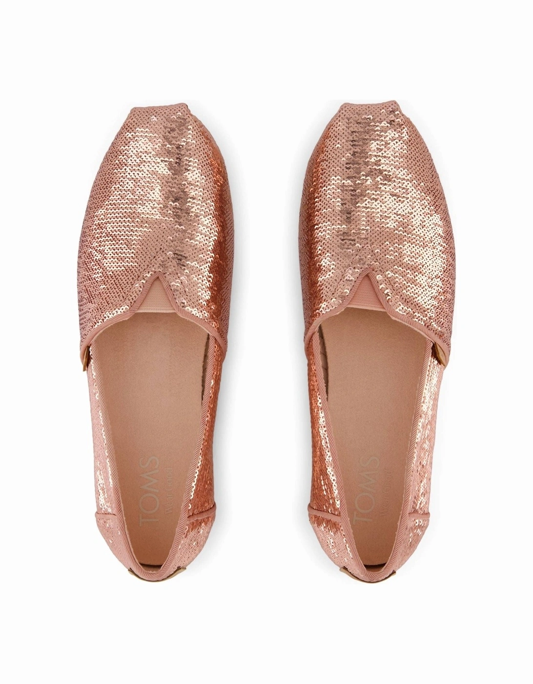 Alpargata Sequins Textile Women's Rose Espadrilles