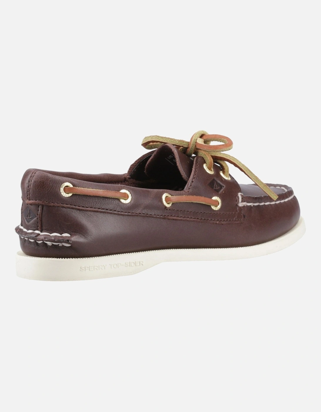 Sperry Authentic 2 Eye Leather Women's Brown Standard Boat Shoes