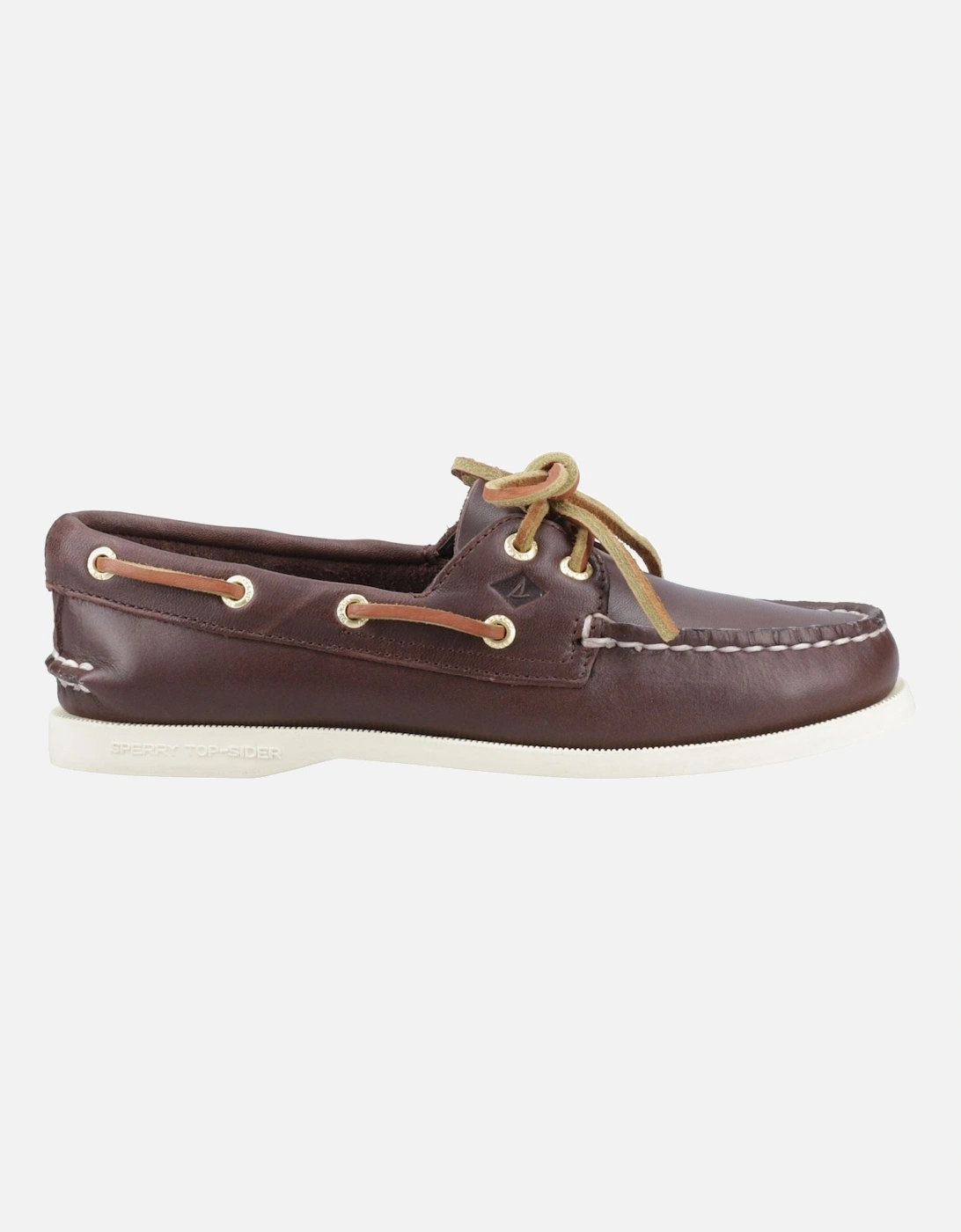 Sperry Authentic 2 Eye Leather Women's Brown Standard Boat Shoes
