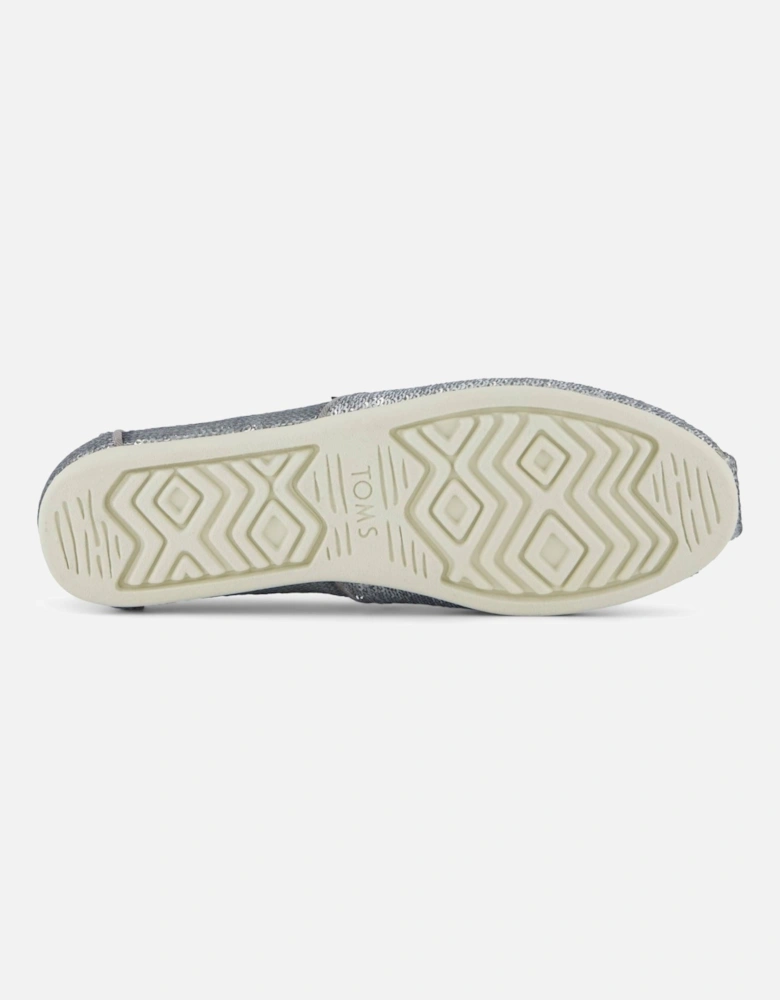 Alpargata Sequins Textile Women's Silver Espadrilles