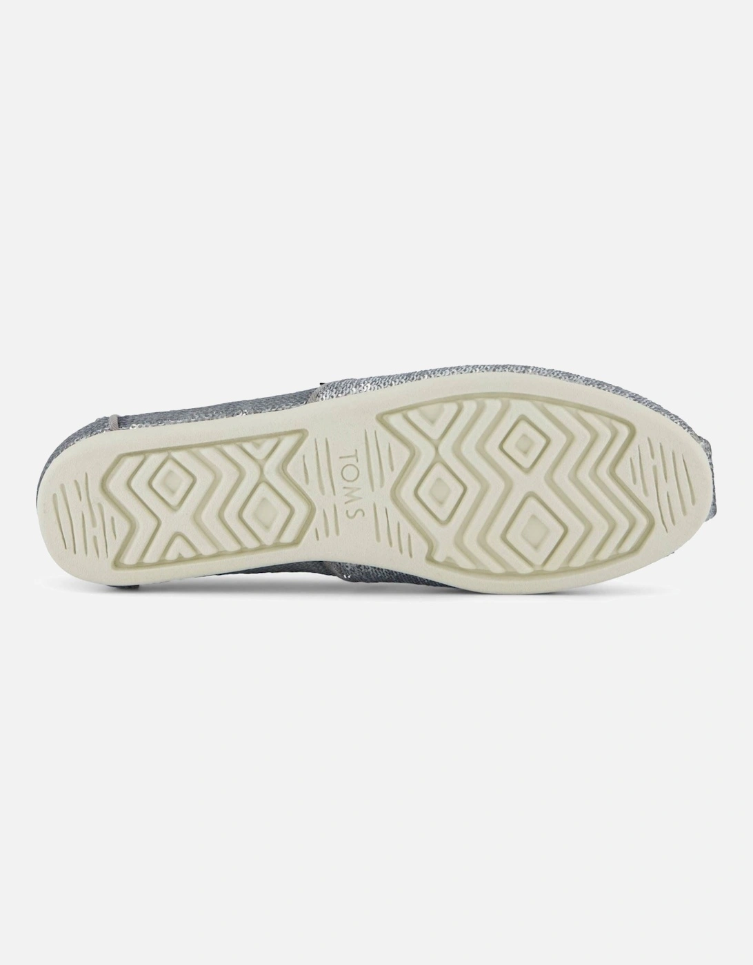 Alpargata Sequins Textile Women's Silver Espadrilles