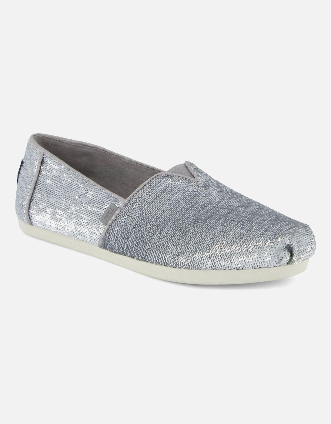 Alpargata Sequins Textile Women's Silver Espadrilles, 7 of 6