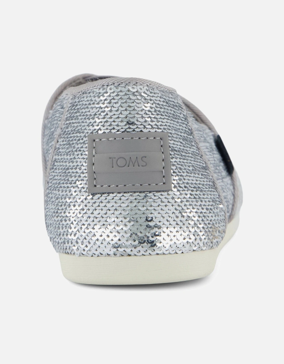 Alpargata Sequins Textile Women's Silver Espadrilles