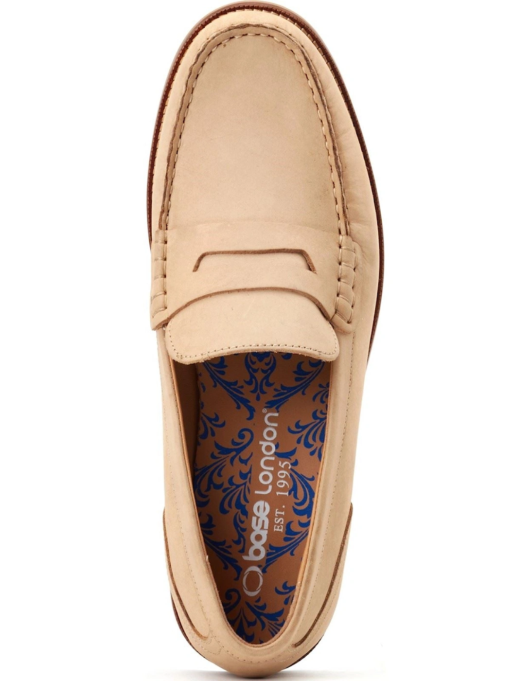London Garfield Leather Men's Sand Standard Loafers