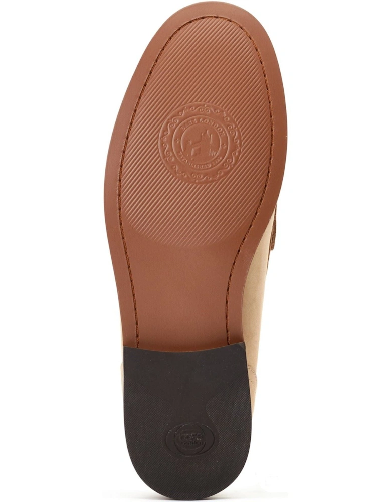 London Garfield Leather Men's Sand Standard Loafers