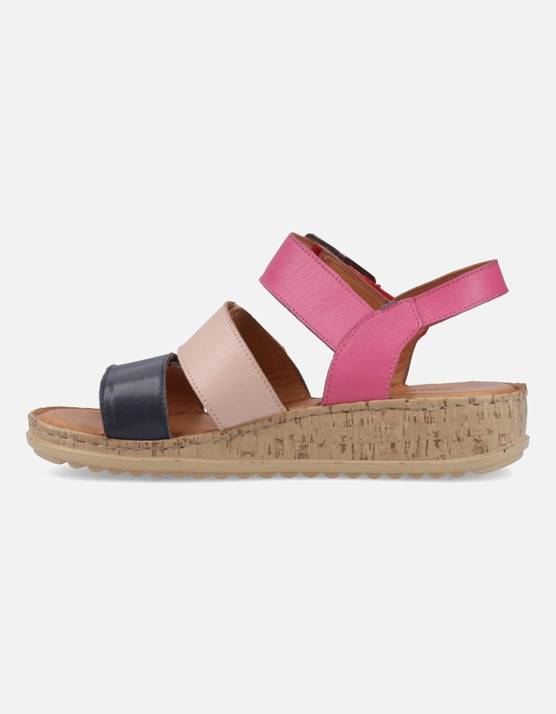 Eliana Leather Women's Fuchsia Standard Sandals