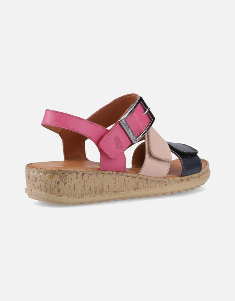 Eliana Leather Women's Fuchsia Standard Sandals