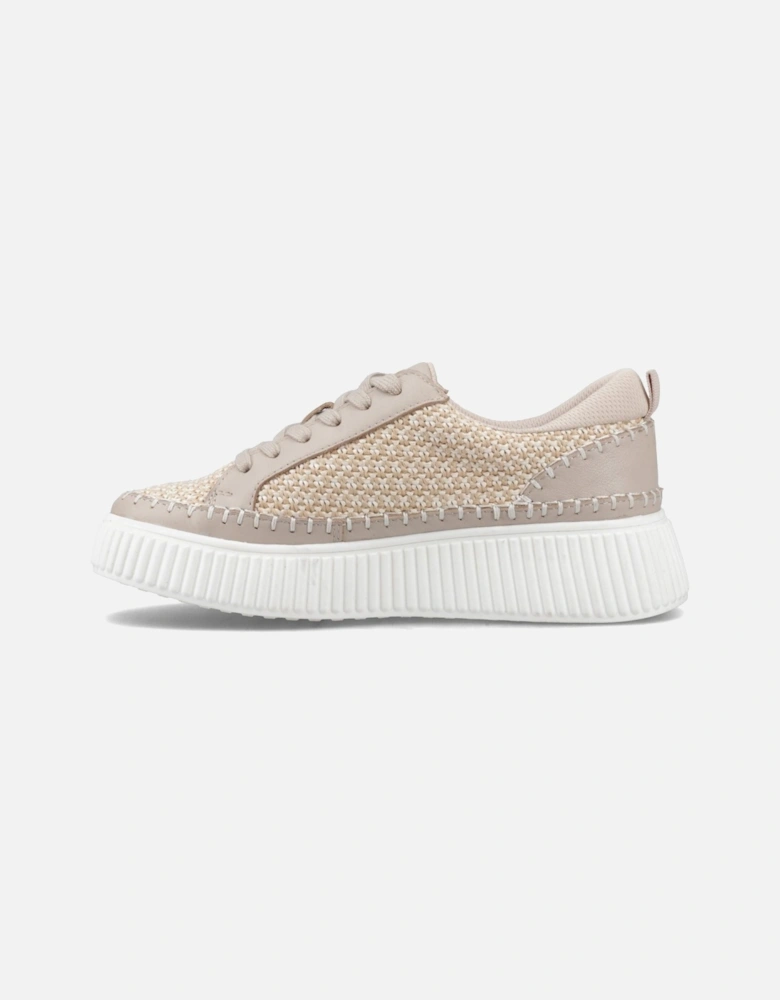 Haisley Woven Textile Women's Taupe Standard Trainers
